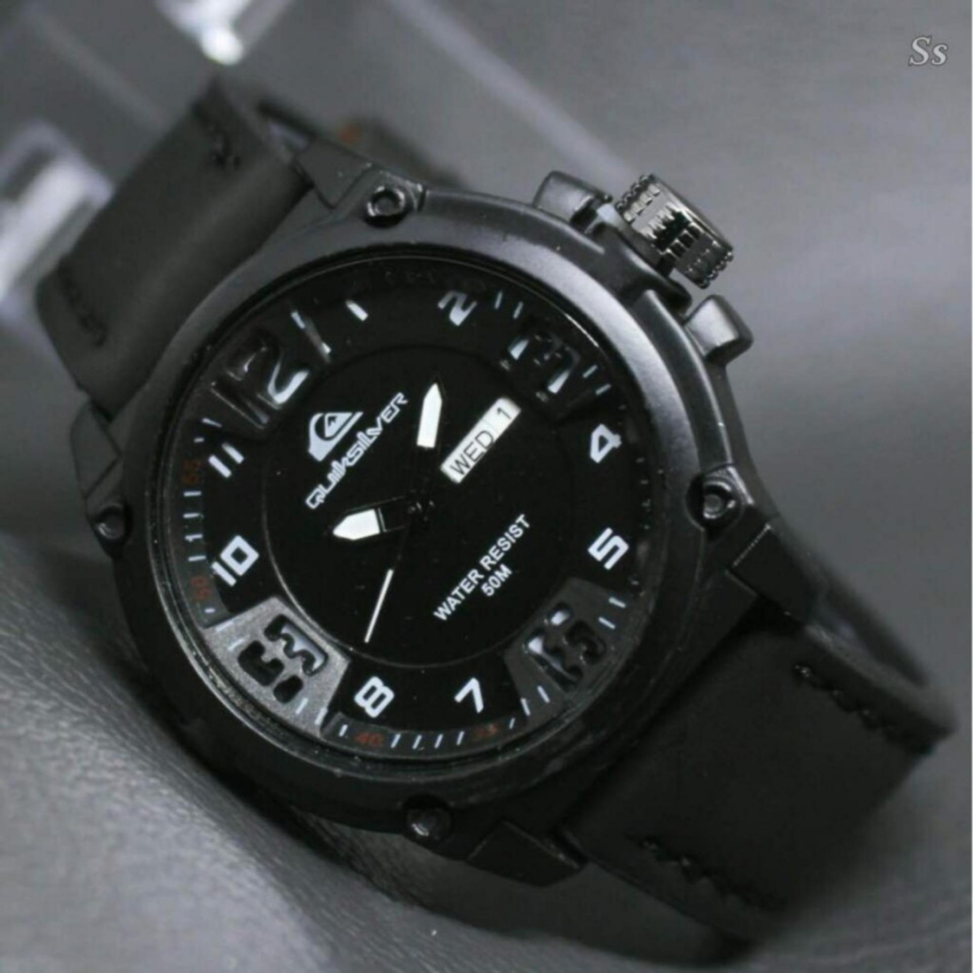Originalswiss Army Jam Tangan Pria Sport Fashion Sa 7269 Chrono Jam Tangan Fhasion Quiksilver Leather Strap Faizah Olshop