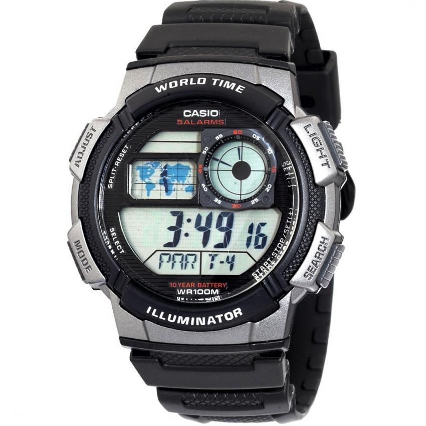 Flash Sale Jam Tangan Pria Casio Digital - Abu-abu - Strap Resin - AE 1000 W 1AVDF