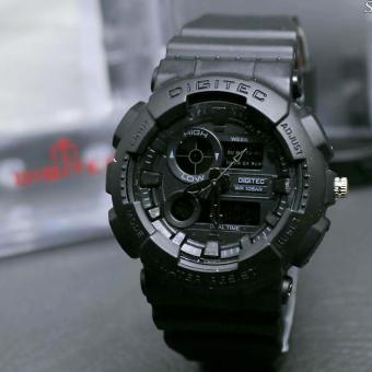 Gambar Jam Tangan Pria Original Digitec   Dual Time   Water Resist   BahanTali Rubber