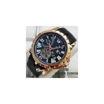 Gambar Jam Tangan Roger Dubuis Leather Black Rosegold Tourbillon