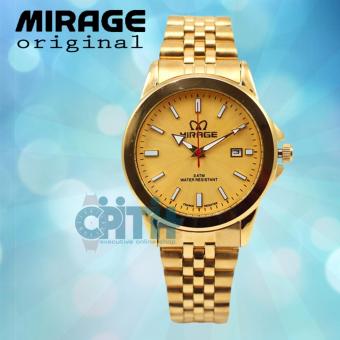 Jam Tangan Wanita Original Mirage 001 Original(Gold)  