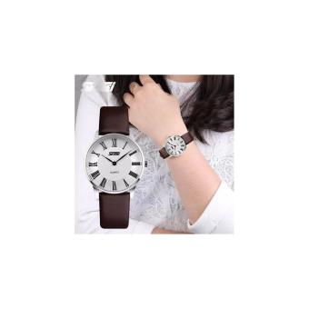 Jam Tangan Wanita / Perempuan Original Model Casio 9092 Coklat SKMEI  