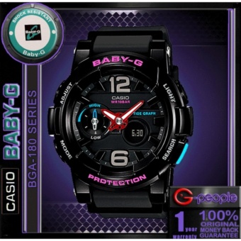 Gambar Jam Tangan Wanita   Tali Gelang Karet Casio Baby G  BGA 180