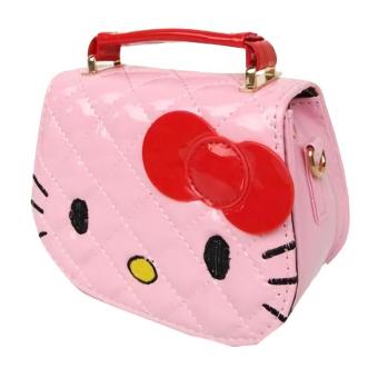 JCF Tas Anak Branded Fashion Helo Kiti Kids Sling Bag Import - Pink Muda Juni 2018 - 2 JCF Tas Anak Branded Fashion Helo Kiti Kids Sling Bag Import - Pink Muda - 2