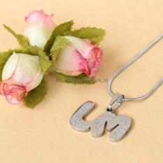 Jual Kalung Nama titanium silver anti karat bisa cetak sesuai nama