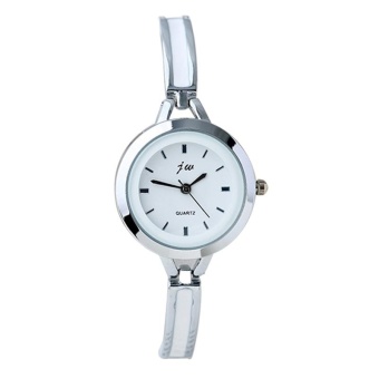 JW Women's Fashion Small Dial Bracelet Table Simple Quartz Watch Silver - intl  