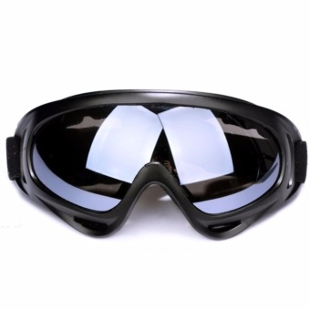 Gambar Kacamata Google Ski Polarized Anti Silau dan Debu   Black