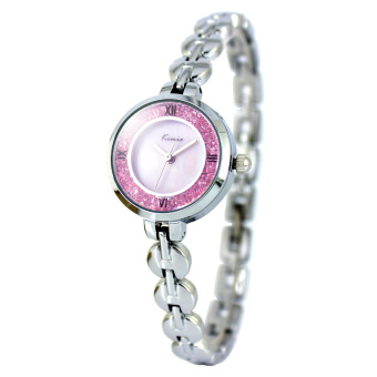 Gambar Kimio Korea Fashion Style kecil berwarna merah muda jam piring Watch jam tangan gelang
