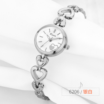 Gambar Kimio Korea Fashion Style kepribadian jam piring berongga pointer jam tangan gelang Shishang jam tangan wanita