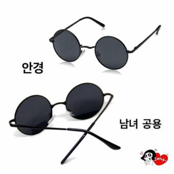 Gambar Korea Fashion Style   Kacamata Bulat   Fashion   Unisex   Hitam   Clasic Round Glasses