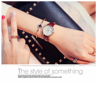 Gambar Korea Fashion Style kulit untuk pria dan wanita mahasiswa jam tangan Couple