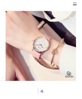 Gambar Korea Fashion Style sabuk atmosfer jam cewek asli Watch