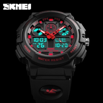 Laki-laki SKMEI Watch 1270 kuarsa Watch elektronik militer Waterproof jam tangan Digital relogio masculino - intl  