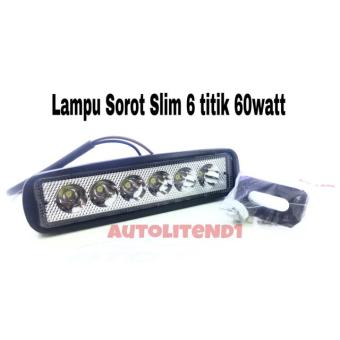 Gambar LAMPU SOROT Slim 6 Titik 60Watt