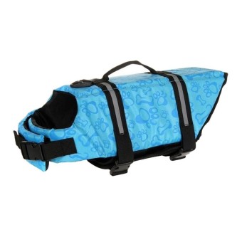 Gambar leegoal Fashion Pet Dog Swimming Lifejacket Pet Safety Vest Dog,Blue (M)   intl