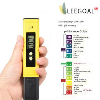 Gambar Leegoal Tester PH Meter Digital LED untuk tangki air akuarium outdoor jacuzzi, telp pena tes penguji kualitas air (kuning)   International