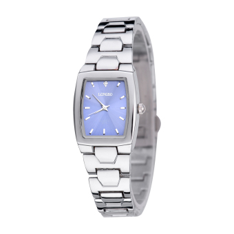 LONGBO Brand Couple Alloy Strap Sport Business Quartz Square Watch Wristwatches 8374 - intl  