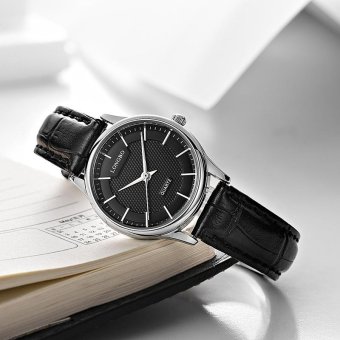 LONGBO Casual Fashion Watches Leather Strap Creative Simple Geneva Quartz Watch Clock 80301 - intl  