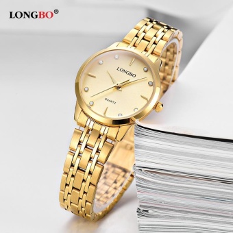 LONGBO Fashion Casual Stainless Steel Watchband Quartz Analog Waterproof Watch 80322 - intl  