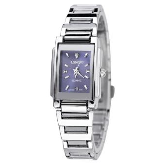 LONGBO Fashion Couple alloy Belt Sport Business Quartz Square Watch Wristwatches 9105 - intl  