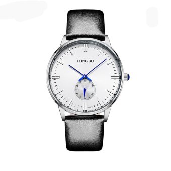 LONGBO Luxury Brand Leisure Men Wrist Watch Couple Watch Military Quartz Leather Band Waterproof 80070  