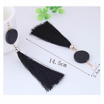 Jual LRC Anting Gantung Elegant Tassel Decorated Earrings online murah berkualitas Review Diskon .