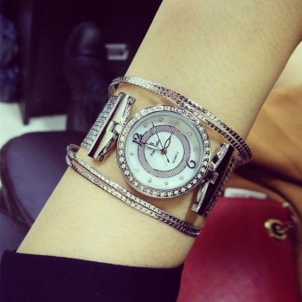 Gambar Luxury Brand Lady Gold Watches Women Full Stainless SteelWristwatches Magic Women Bracelet Watch Ladies Wrist Watch Female  intl