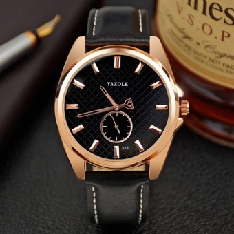 Luxury Brand YAZOLE Business Watches Men 2017 Fashion Double Hand Calendar Quartz Watch Men Casual Wristwatch - intl  