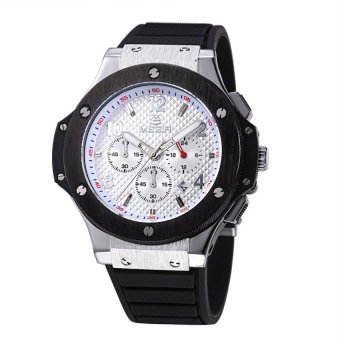 meigeer mountaineering outdoor sports watches authentic fashionwaterproof quartz watch men and women couple models 3002G (white) - intl  