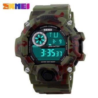 Men Sports Watches Male Clock 5ATM Dive Swim Fashion Digital WatchMilitary Multifunctional Wristwatches relogio masculino(Not Specified)(OVERSEAS) - intl  