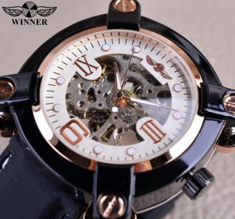Mens Watches Men Fashion Casual Sport Watch Classic Skeleton Watch Luxury Brand Automatic Rubber Band Wristwatch - intl  