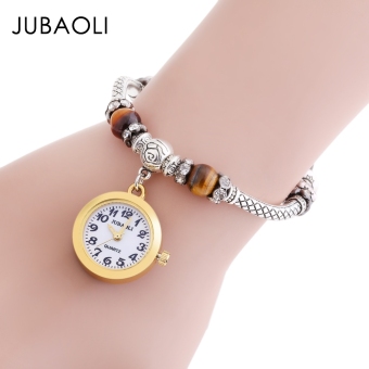 MiniCar JUBAOLI 1116 Women Quartz Bracelet Watch Luminous Artificial Diamond Strap Bracelet Golden(Color:Golden) - intl  