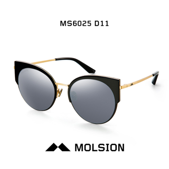Gambar Molsion ms6025 kepribadian untuk pria dan wanita ayat yang sama kucing mata kacamata hitam baru kacamata hitam kacamata hitam