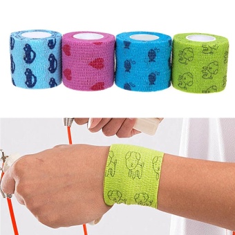 Gambar Moonar 5M Pet Wound Non Woven Self Adhesive Elastic Wrap Tape Supporting Finger Arm Bandage Tapes   intl
