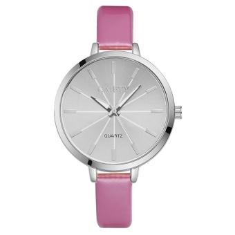 MSL GAIETY G190 Women Fashion Leather Band Analog Quartz Round Wrist Watch Watches Pink - intl  