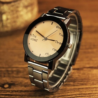 New 2017 Fashion Top Luxury Brand Watches Men Women Quartz-watch Stainless Steel Strap Clock - intl  