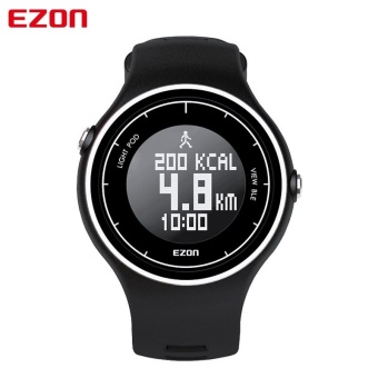 New Arrival EZON S1 Smart Bluetooth Watch Pedometer Calorie Counter Running Wristwatch Sports Digital Watches for IOS Android (Black) - intl  