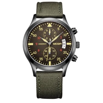 Niudun MEGIR men male watch waterproof sports watch multifunctionwatch 2021G (green)(Not Specified)(OVERSEAS) - intl  