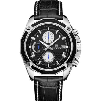 Niudun MEGIR men watch waterproof sports watch three men watch 2015(black)(Not Specified)(OVERSEAS) - intl  