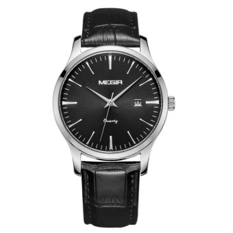 Niudun MEGIR mens watches male table minimalist fashion watchwaterproof sports watch 4154 (black) - intl  