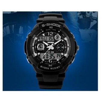 Outdoor Sports Watch Waterproof Shockproof Men MountaineeringElectronic Watches Watch Jam Tangan0931/White - intl  