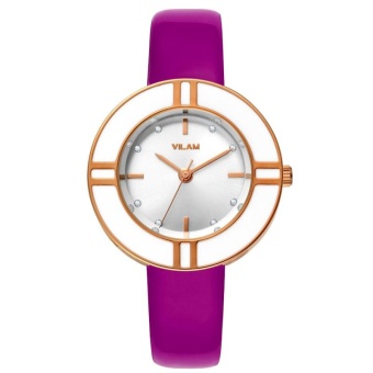 oxoqo Factory direct supply Weilin authentic brand fashion watch features simple dial girls female waterproof quartz watch (Purple)  