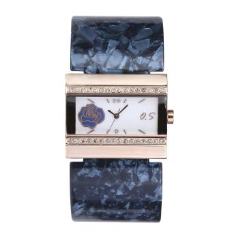 oxoqo Premium women's brand quartz watch waterproof watch (Blue)  