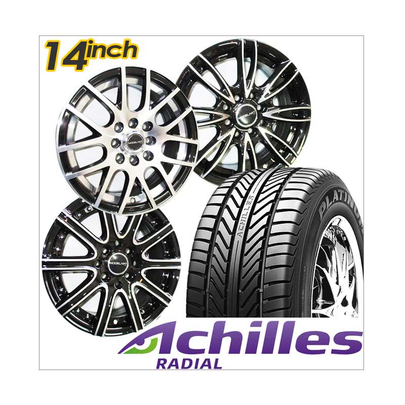 Paket Cicilan 4 Velg Racing 14 Inch + 4 Ban Achilles - GRATIS Pasang / Kirim JABODETABEK