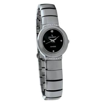 Peugeot Women's PS529 Swiss Tungsten Carbide Crystal Row Watch - intl  