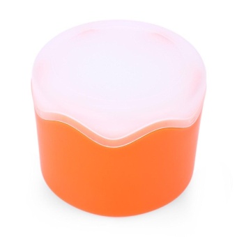Plastic Candy Color Watch Box with Transparent Lid (Orange) - intl  