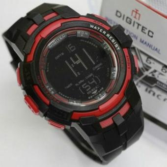 Gambar PROMO Digitec DG 3054T Original Anti Air   Jam Tangan Pria Sporty Casual   Black Red