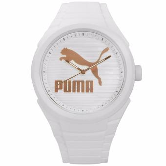 PUMA PU103592017 - Gummy White Puma - Jam Tangan Wanita - Bahan Tali Silikon - Putih  