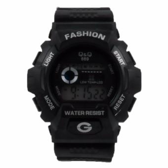 jual q q digital qq669 jam tangan sport pria rubber black adhitshop di lazada jual q q digital qq669 jam tangan sport pria rubber black adhitshop di lazada