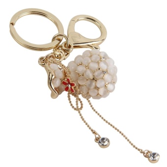 Gambar qooyonq Cute Opal Lucky Bag Shape Alloy Keychain Key Ring(SolidColor)   intl